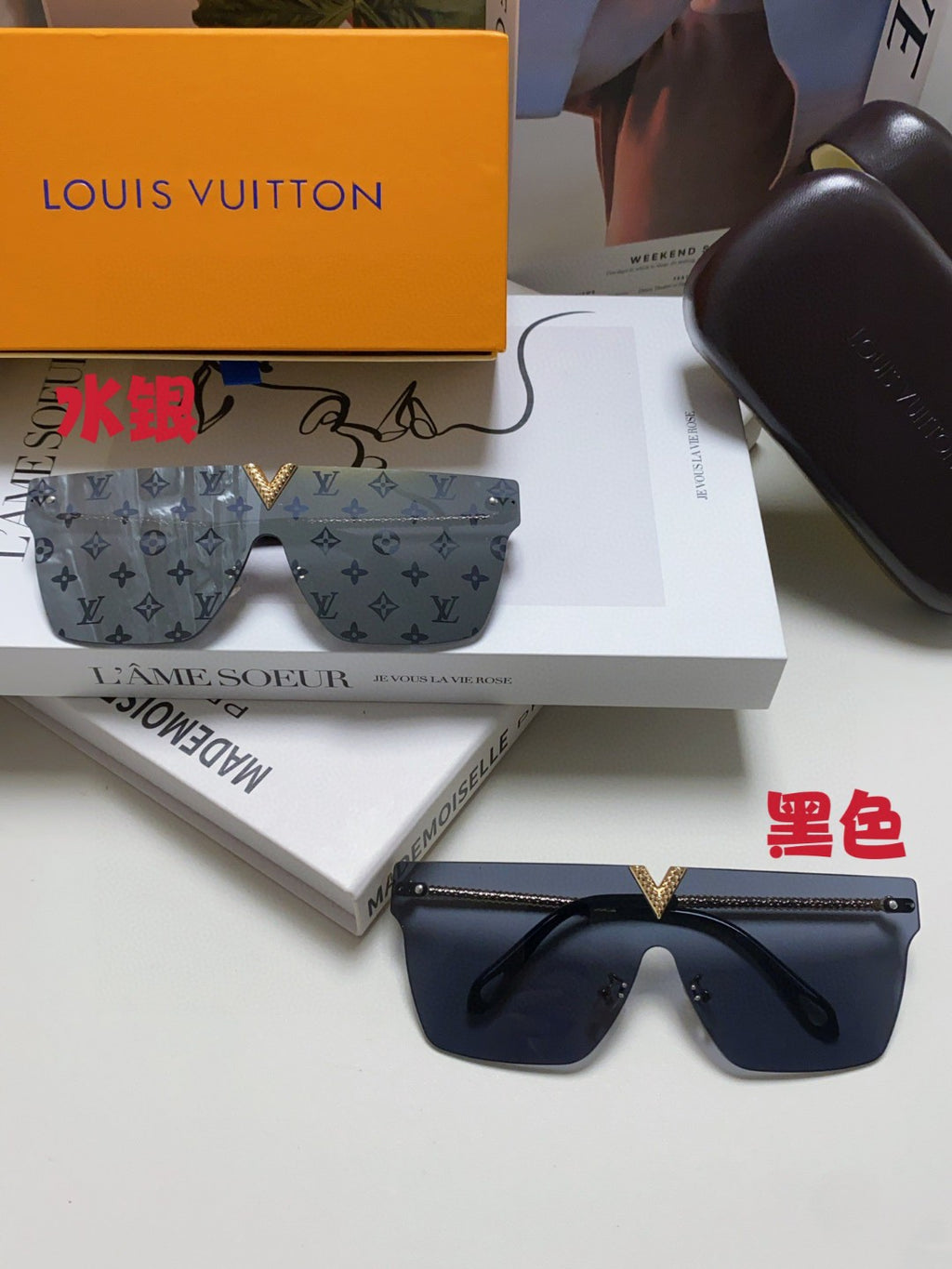 Louis Vuitton Fashion Blue Lens Sunglasses for Men & Women - 448643 - detail image 9