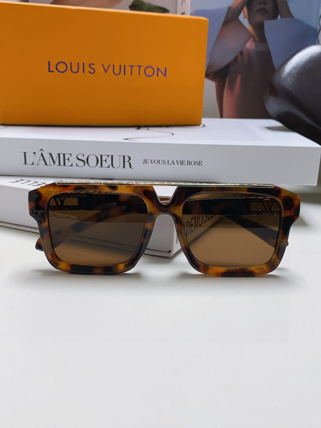 Louis Vuitton Fashion Brown Lens Sunglasses for Men & Women - 448644 - detail image 5