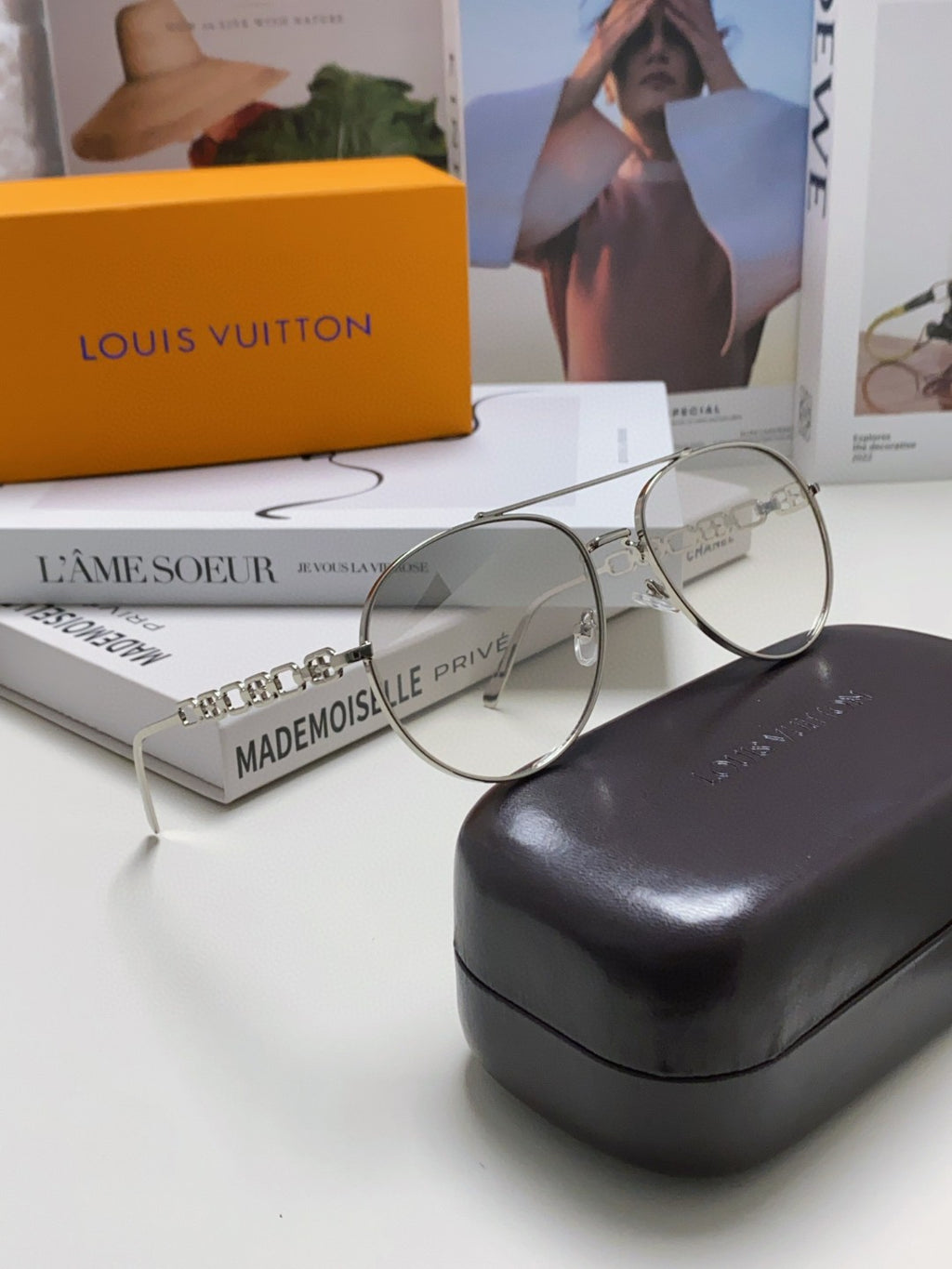 Louis Vuitton Aviator Gray Lens Sunglasses for Women - detail image 7