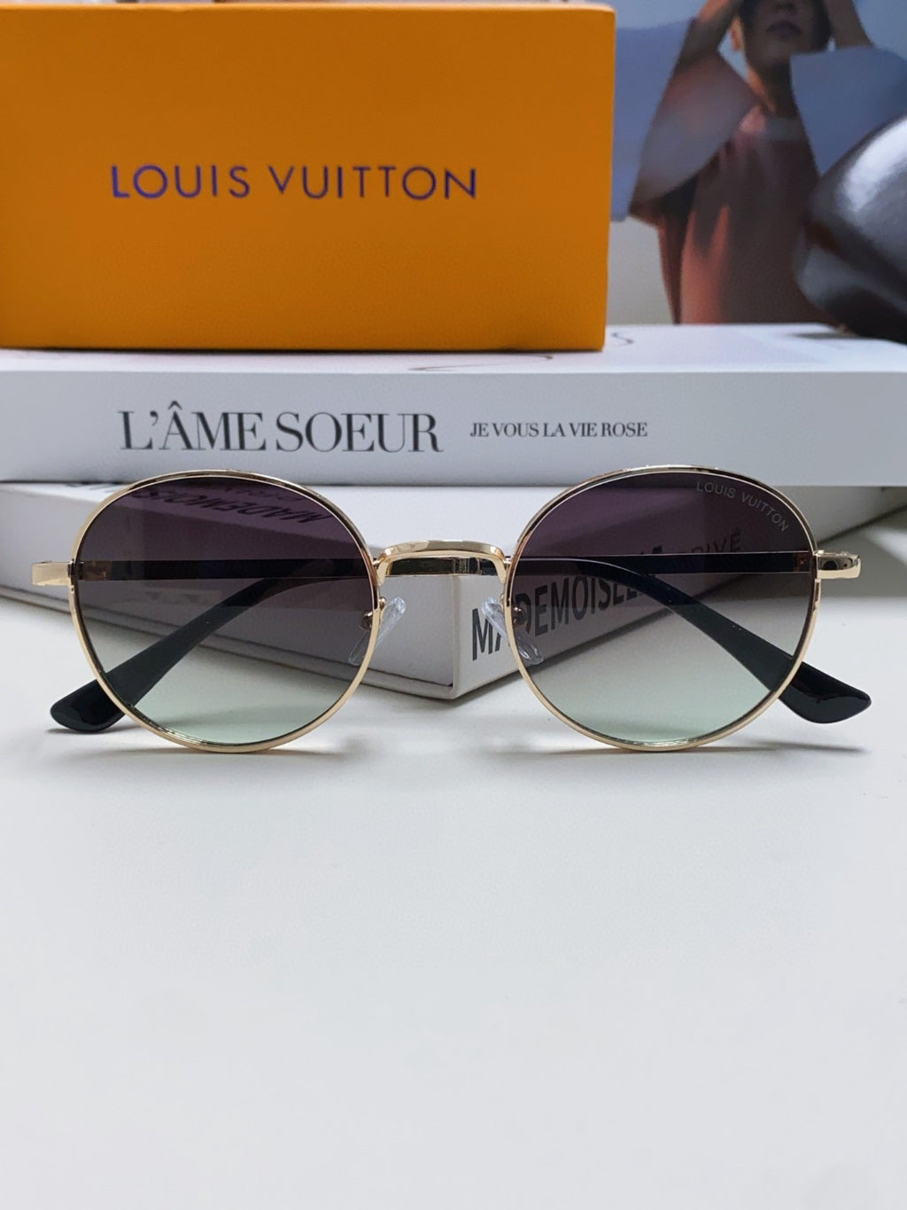 Louis Vuitton Metal Fashion Gray Lens Sunglasses for Men & Women - 448650 - detail image 6