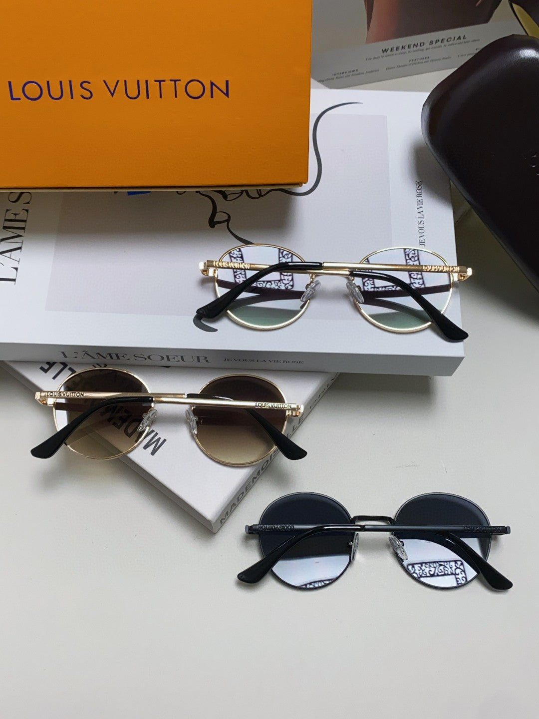 Louis Vuitton Metal Fashion Gray Lens Sunglasses for Men & Women - 448650 - detail image 8