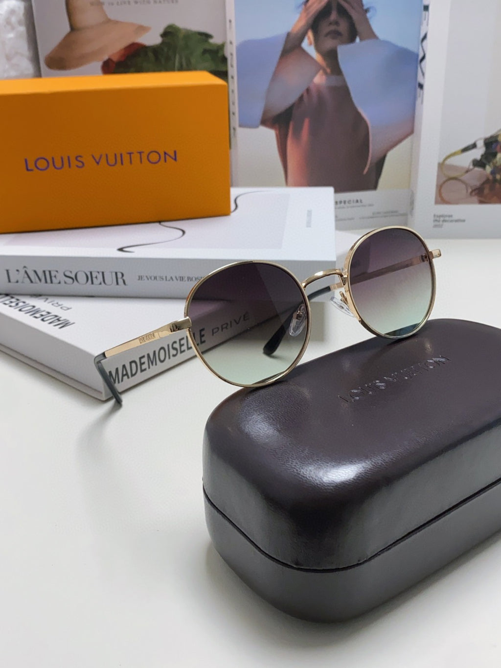 Louis Vuitton Metal Fashion Gray Lens Sunglasses for Men & Women - 448650 - detail image 7