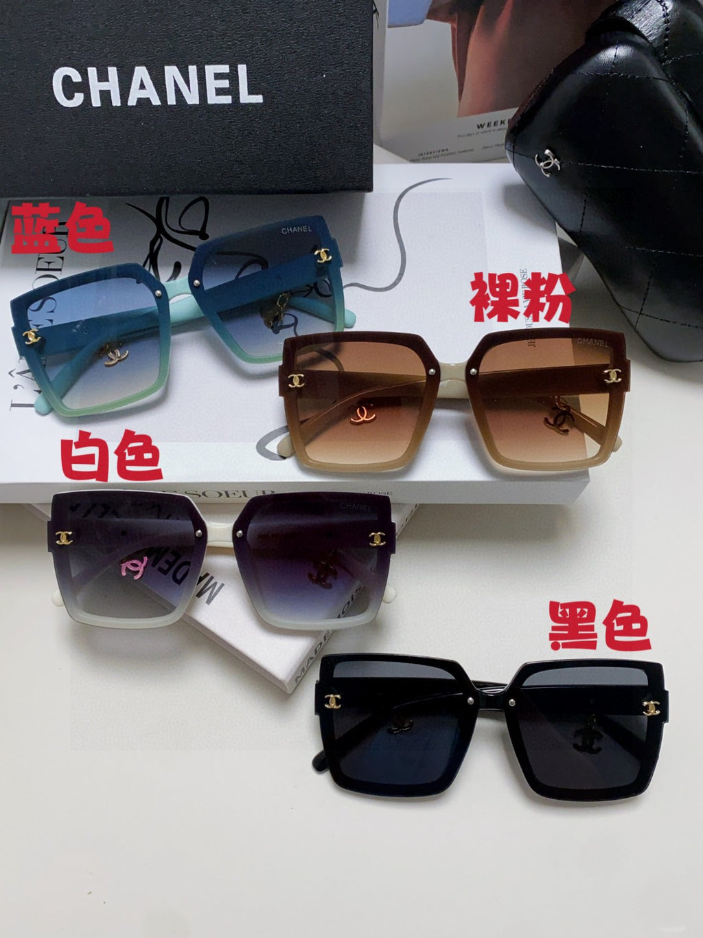 Chanel Photochromic Oversized Gray Lens Sunglasses for Men & Women - detail image 9