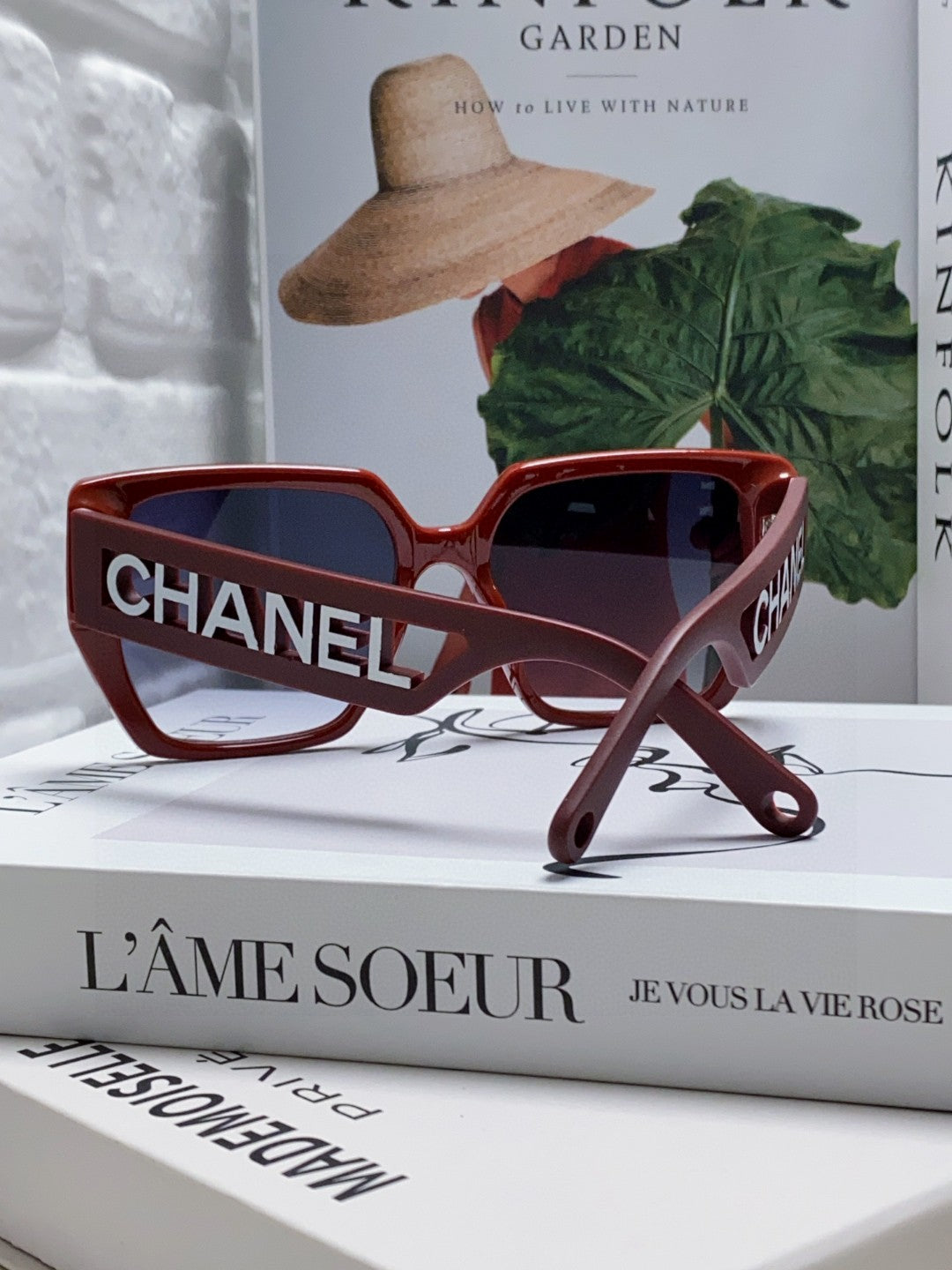 Chanel Square Red Lens Sunglasses for Men & Women - 448898 - detail image 2