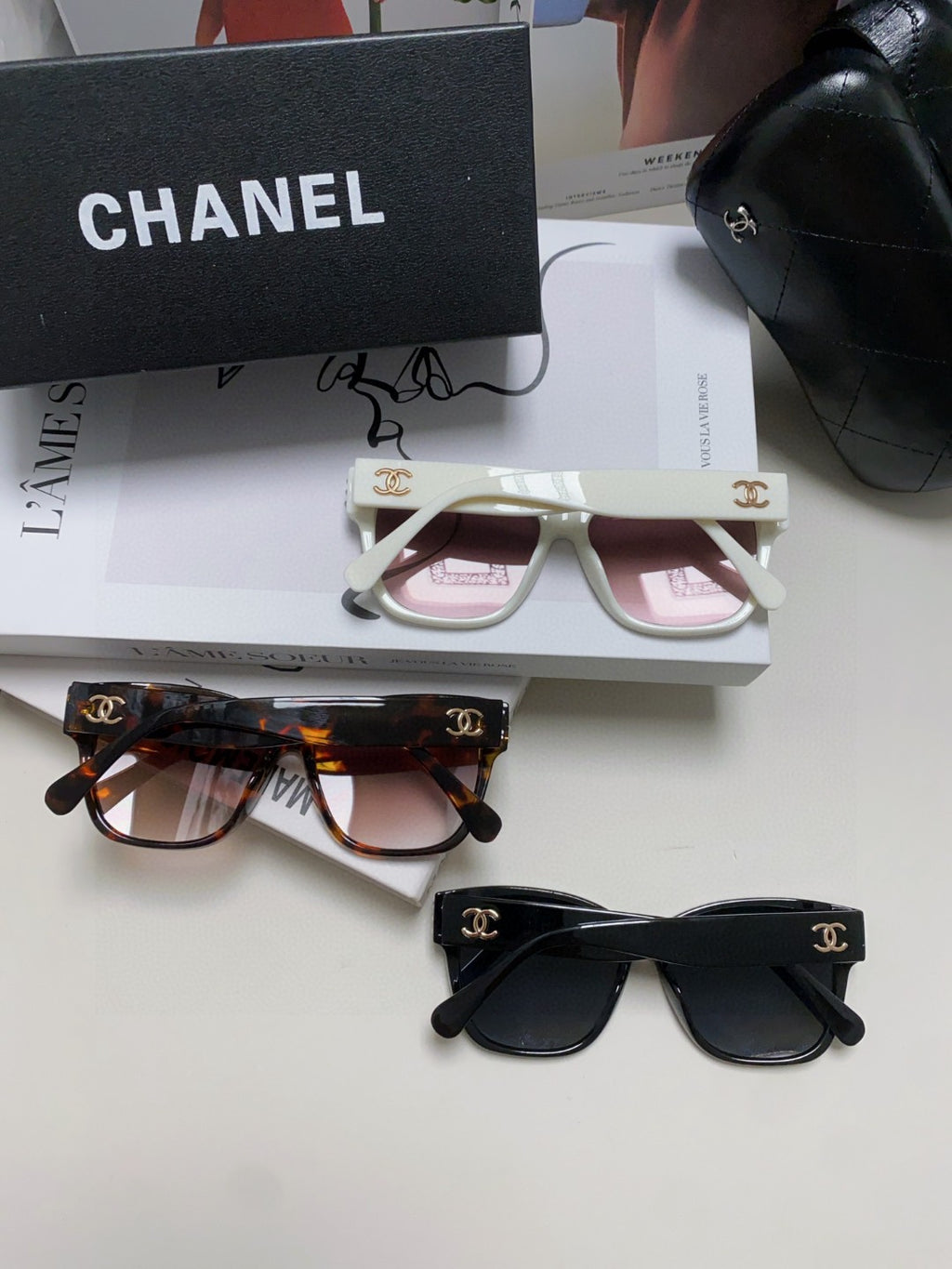 Chanel Polarized Fashion Red Lens Sunglasses for Men & Women - 448901 - detail image 8