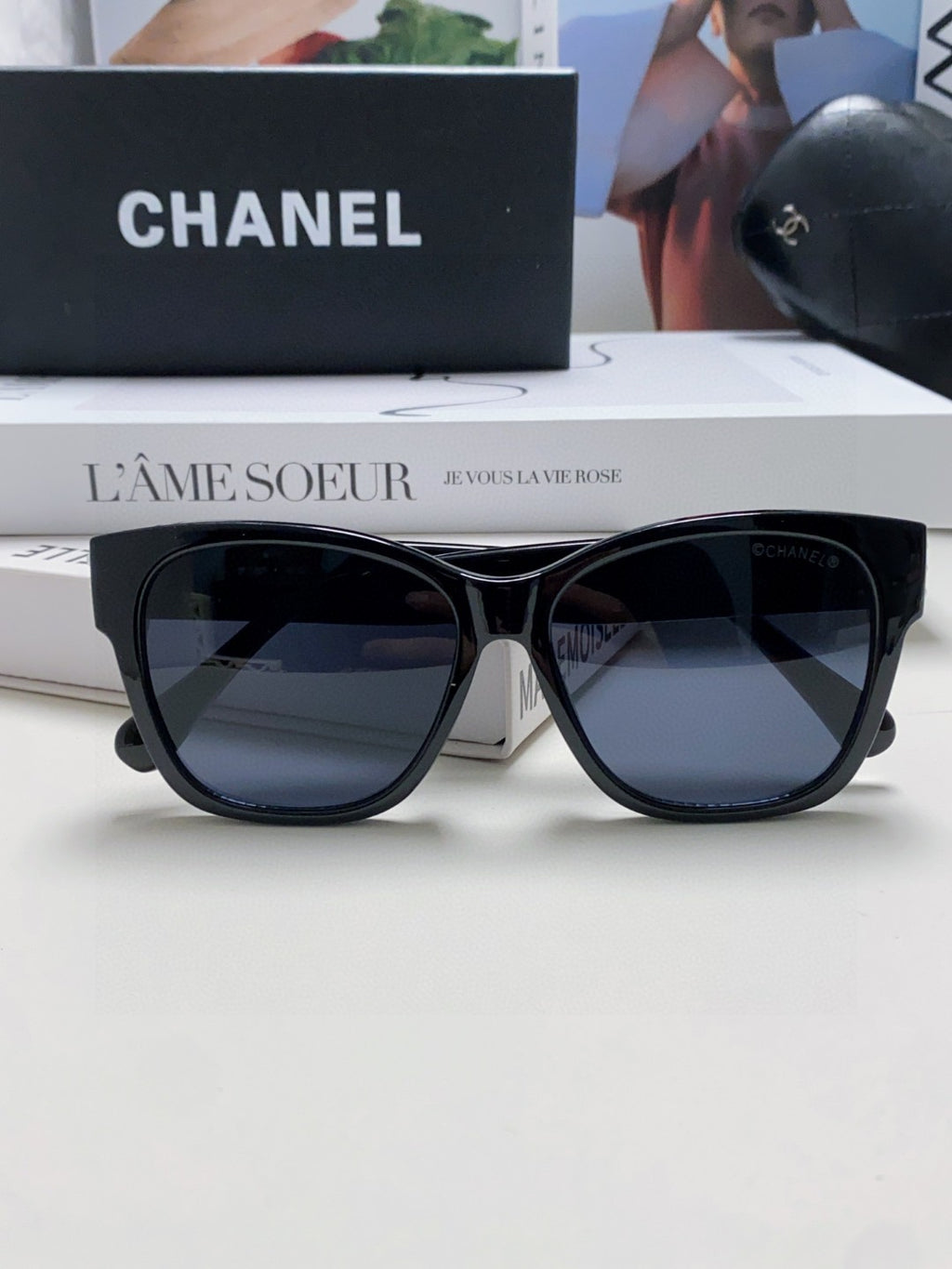 Chanel Polarized Fashion Blue Lens Sunglasses for Men & Women - 448902 - detail image 6