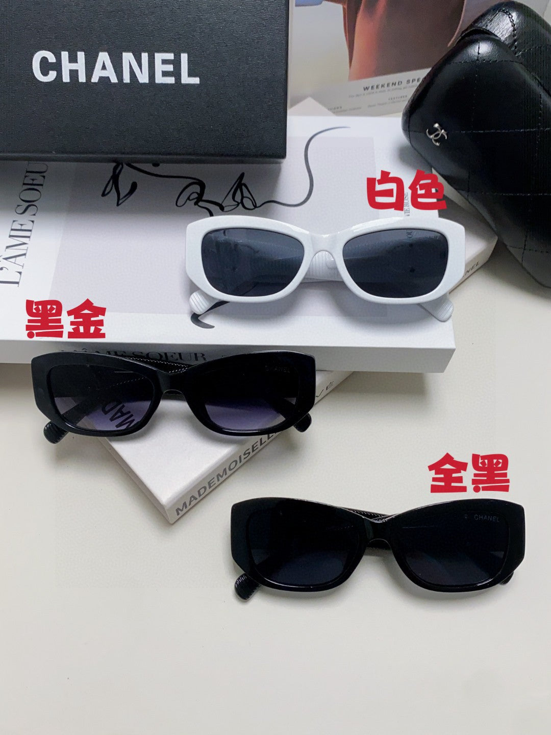 Chanel Fashion Brown Lens Sunglasses for Men & Women - 448906 - detail image 8