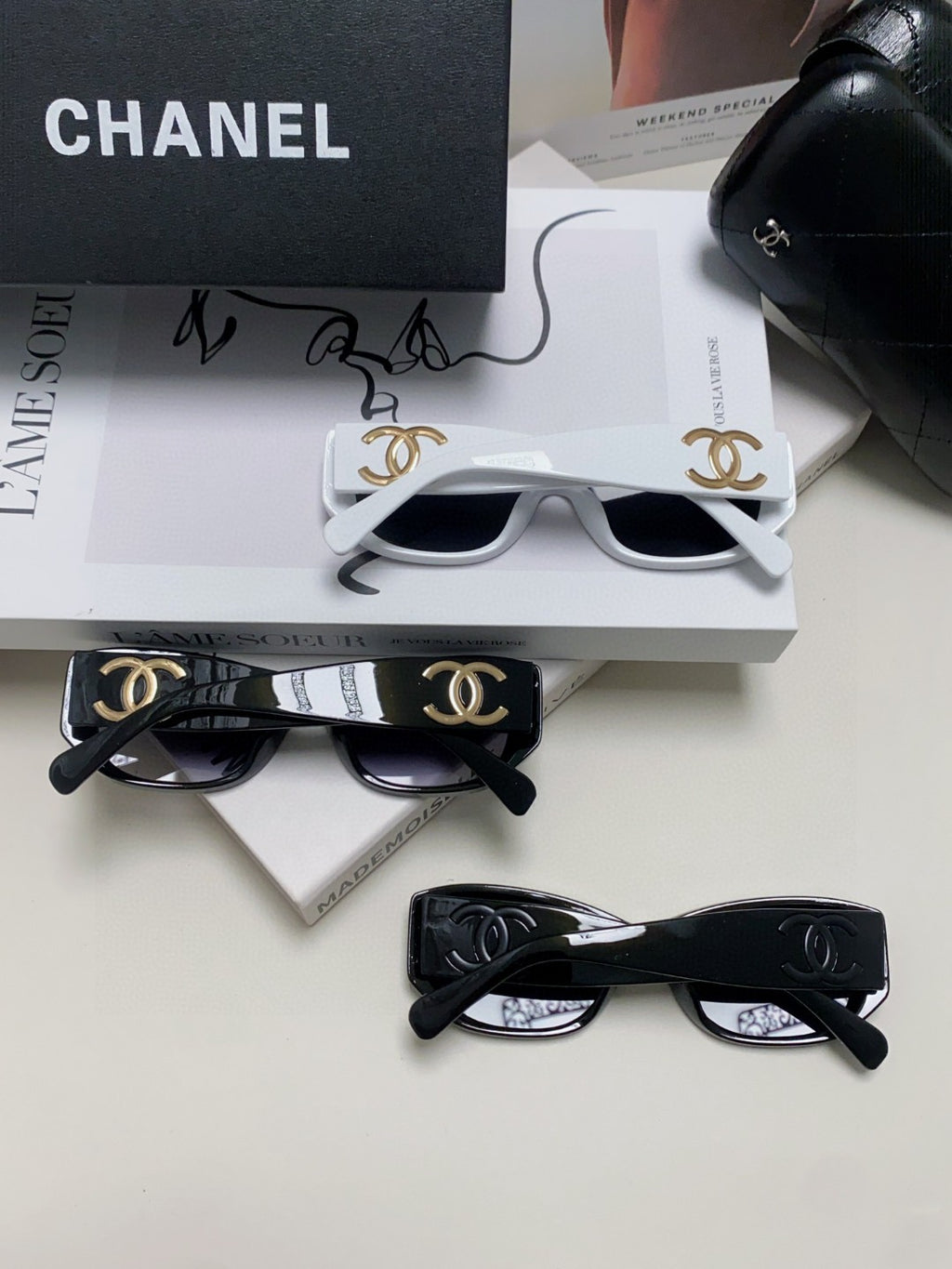 Chanel Fashion Black Lens Sunglasses for Men & Women - 448907 - detail image 10