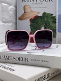 Chanel Square Purple Lens Sunglasses for Women