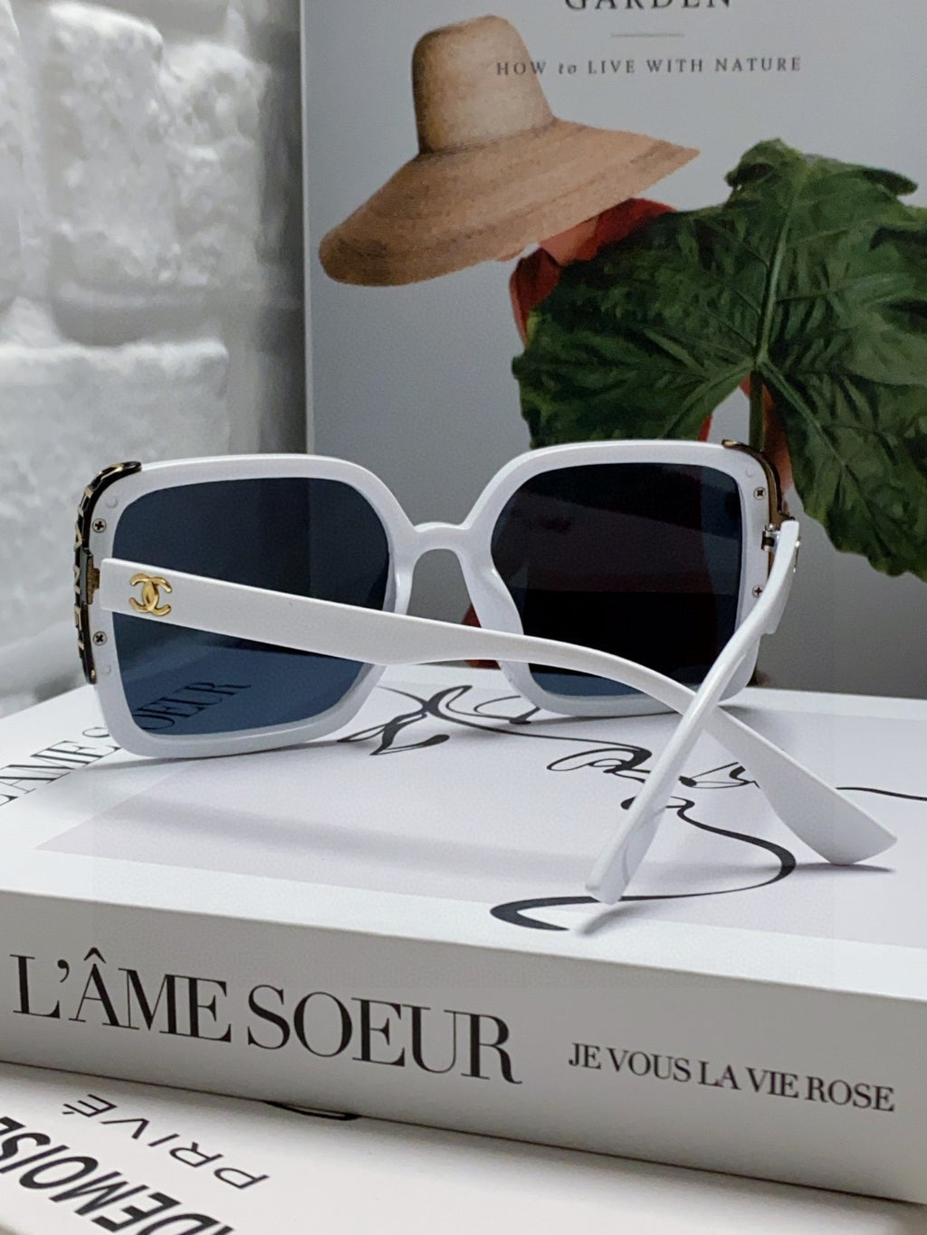 Chanel Square Black Lens Sunglasses for Women - detail image 2
