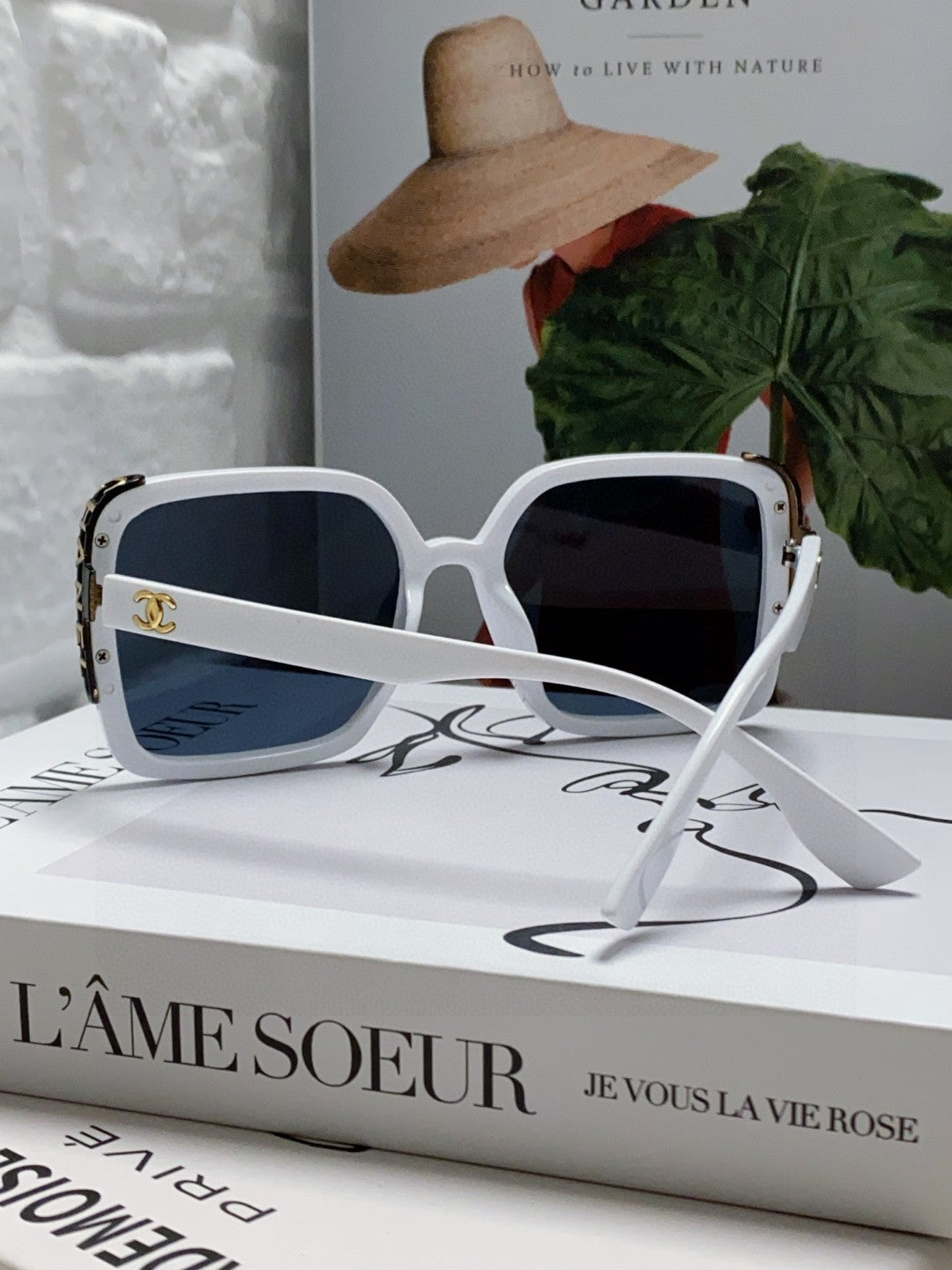 Chanel Square Black Lens Sunglasses for Women - detail image 2
