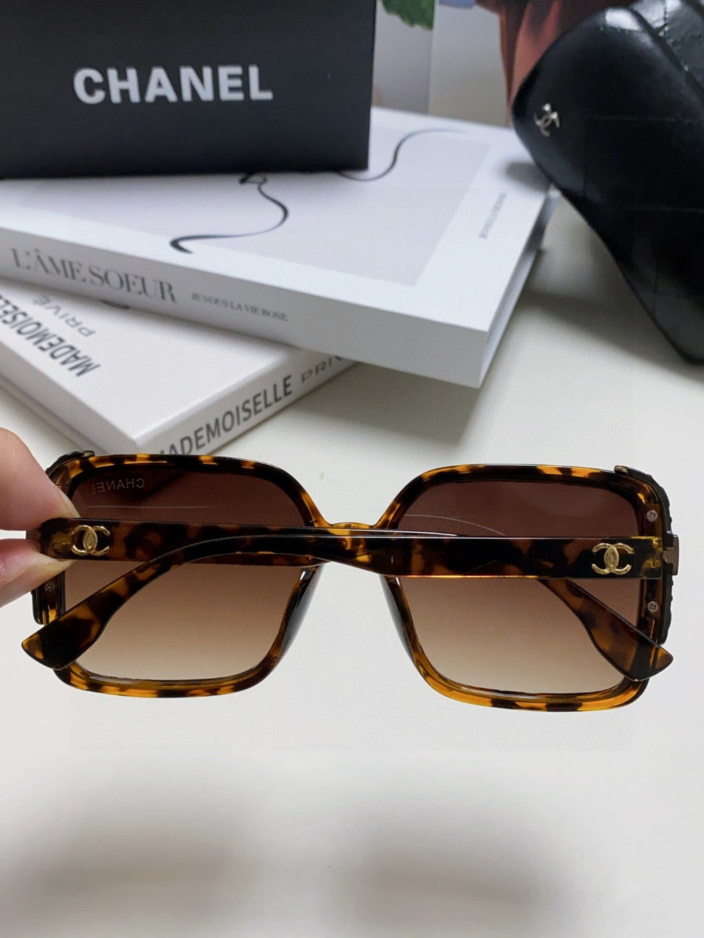 Chanel Square Brown Lens Sunglasses for Women - 448910 - detail image 4
