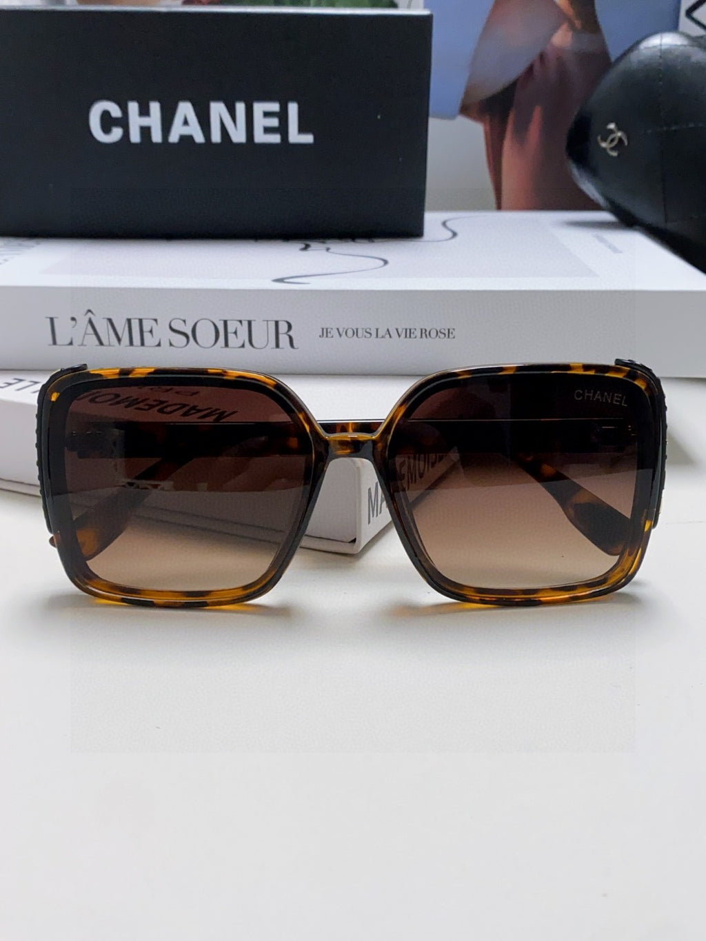 Chanel Square Brown Lens Sunglasses for Women - 448910 - detail image 6