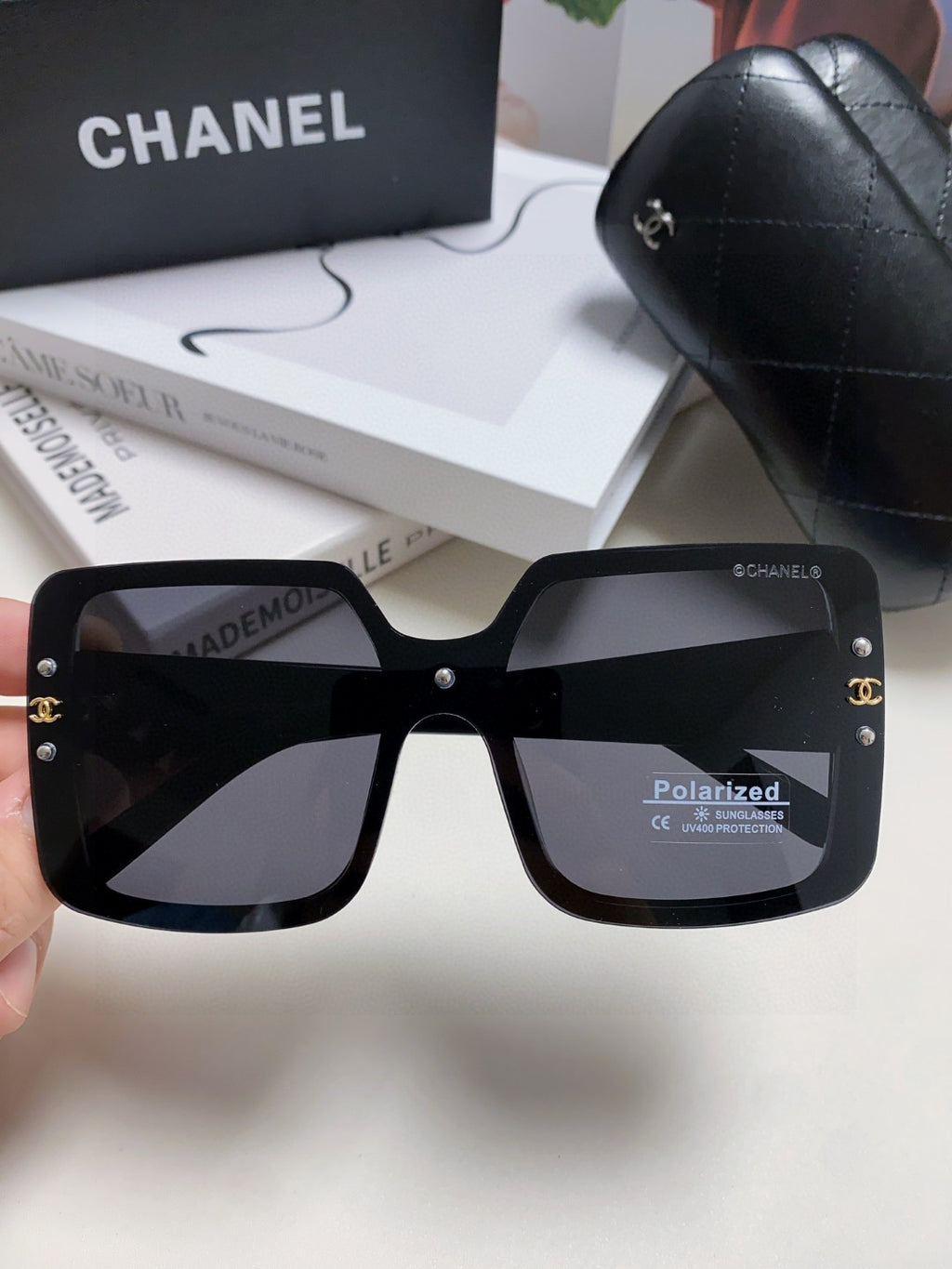 Chanel Polarized Oversized Black Lens Sunglasses for Women - detail image 3