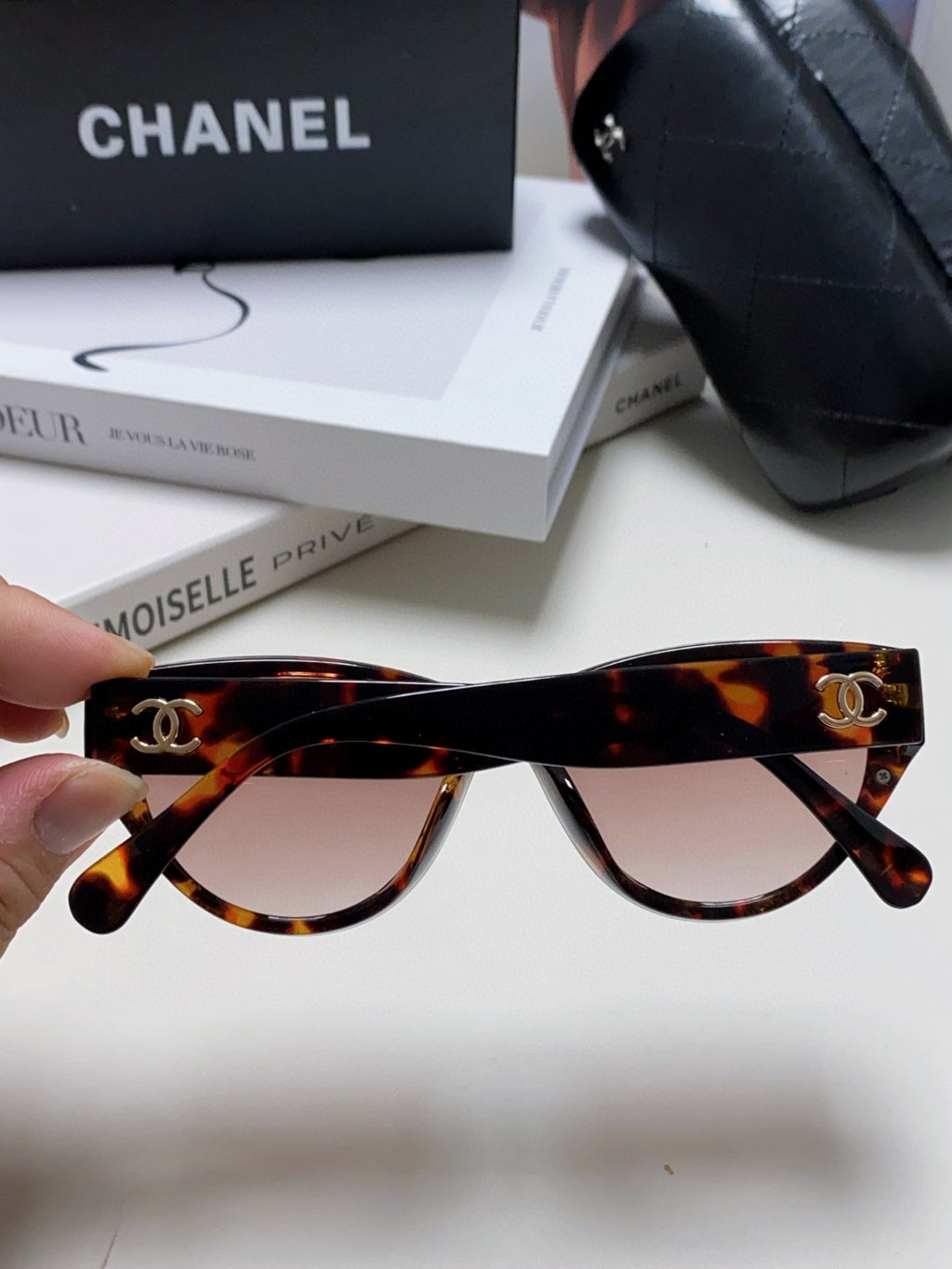 Chanel Round Silver Lens Sunglasses for Women - detail image 4