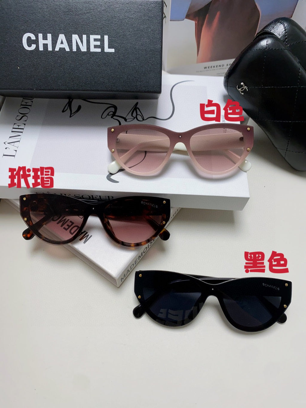 Chanel Round Silver Lens Sunglasses for Women - detail image 9