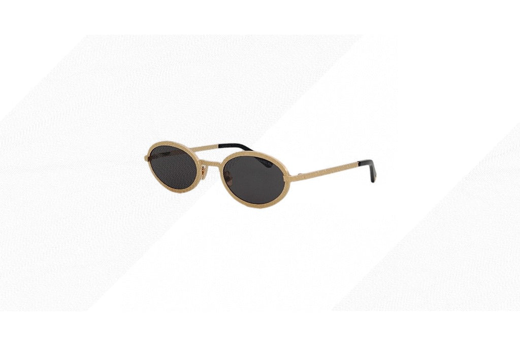 Chanel Metal Oval Black Lens Sunglasses for Women