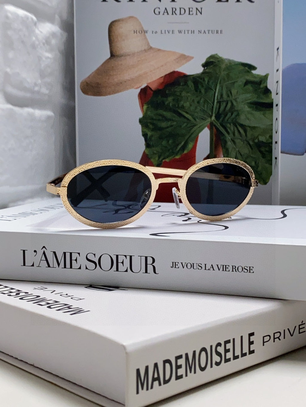 Chanel Metal Oval Black Lens Sunglasses for Women - detail image 3