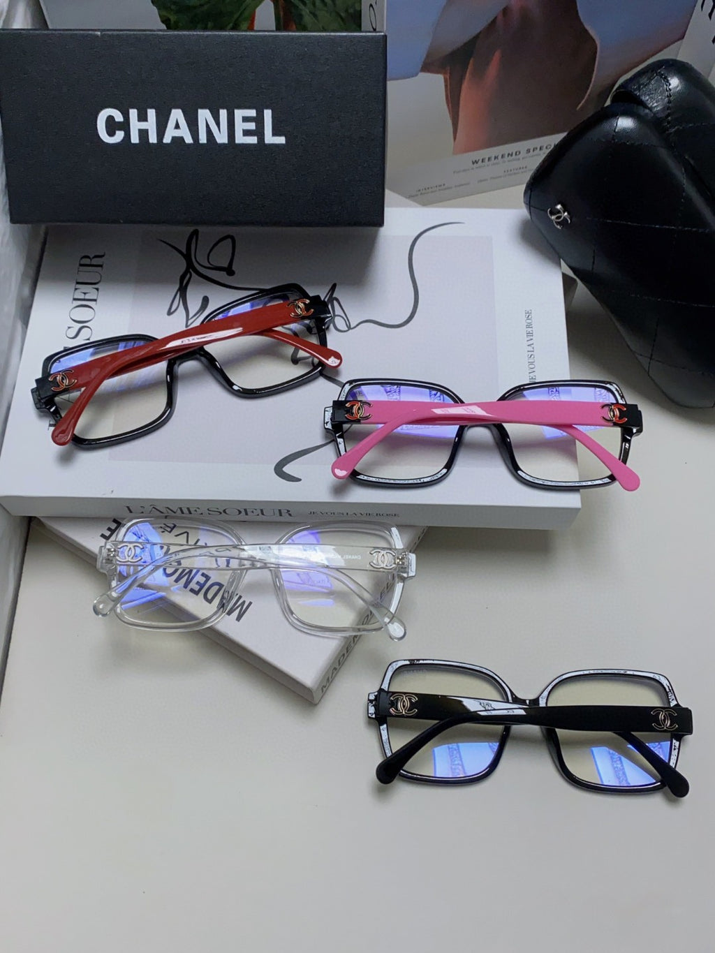 Chanel Fashion Gray Lens Sunglasses for Men & Women - 448931 - detail image 8