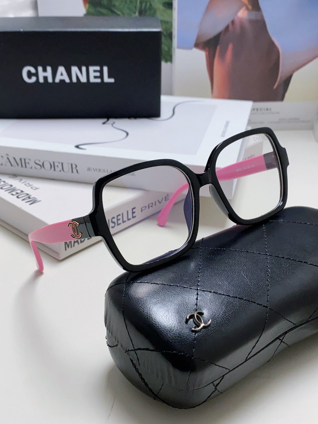 Chanel Fashion Pink Lens Sunglasses for Men & Women - 448932 - detail image 10