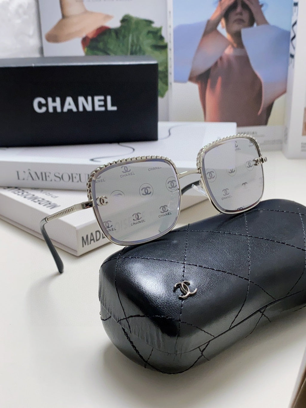 Chanel Fashion Gray Lens Sunglasses for Men & Women - 448934 - detail image 6