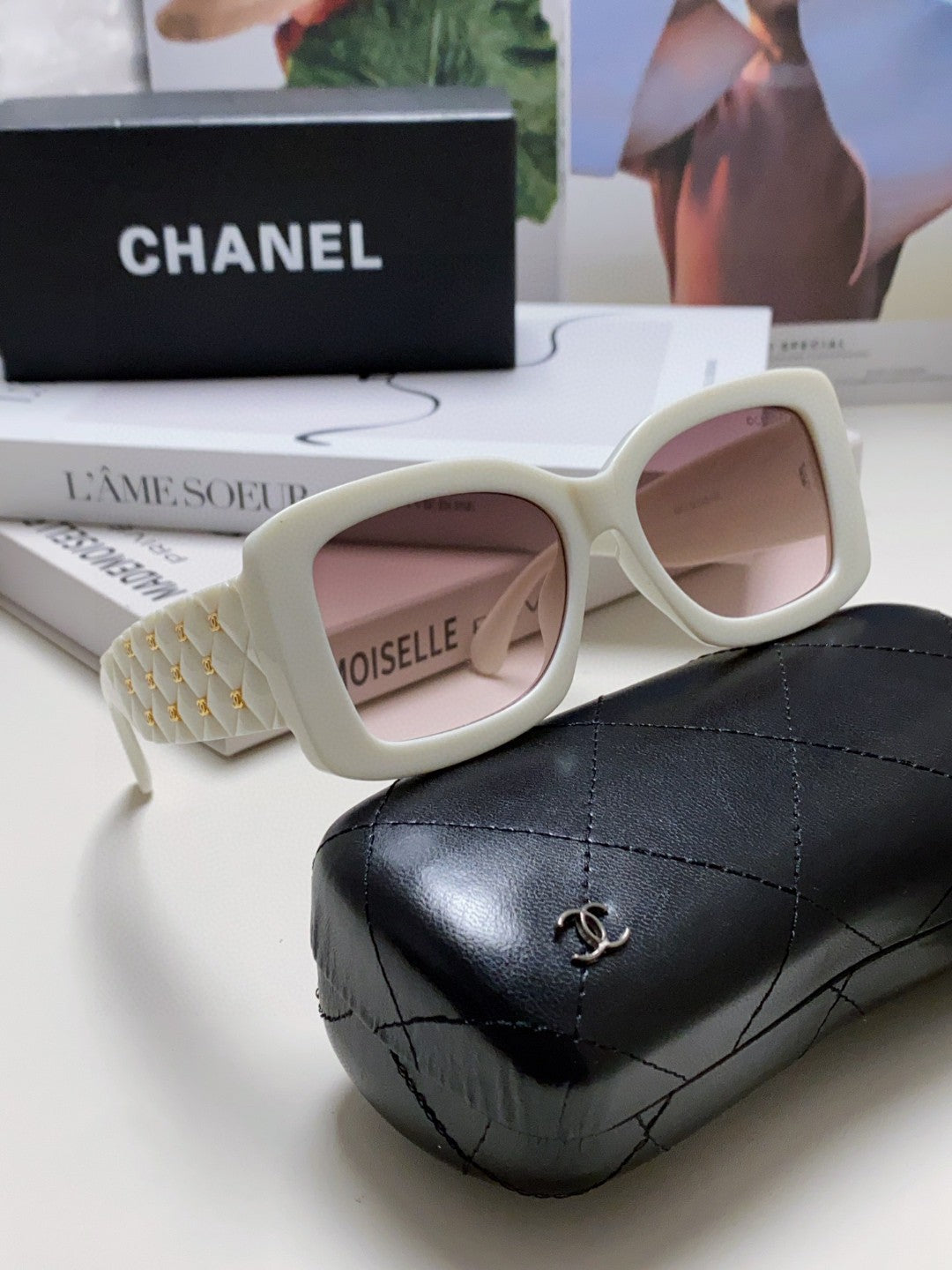 Chanel Fashion Silver Lens Sunglasses for Men & Women - 448938 - detail image 7
