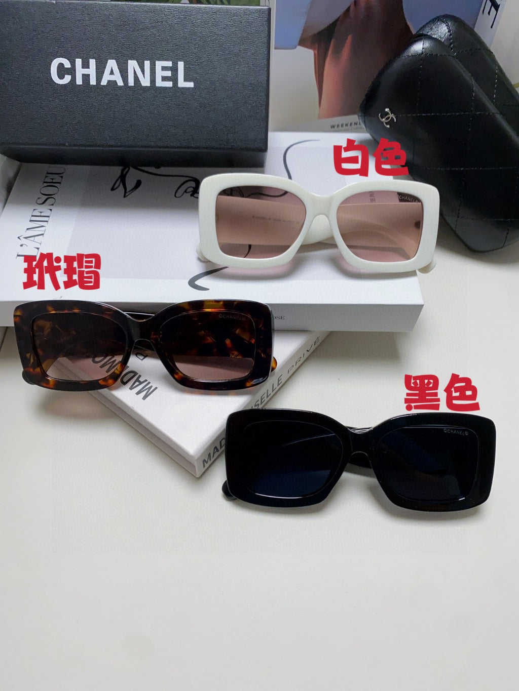 Chanel Fashion Silver Lens Sunglasses for Men & Women - 448938 - detail image 9