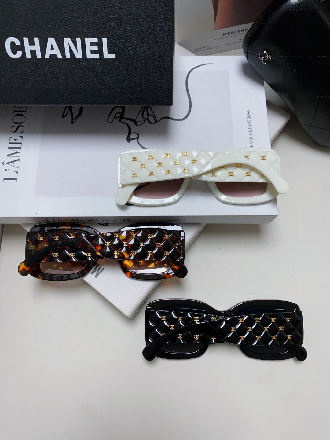 Chanel Fashion Gold Lens Sunglasses for Men & Women - 448940 - detail image 10