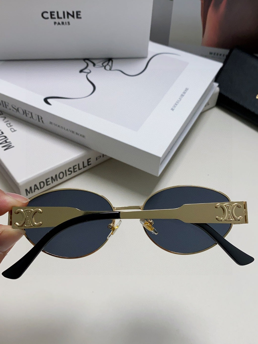 Celine Cat-Eye Red Lens Sunglasses for Men & Women - detail image 4