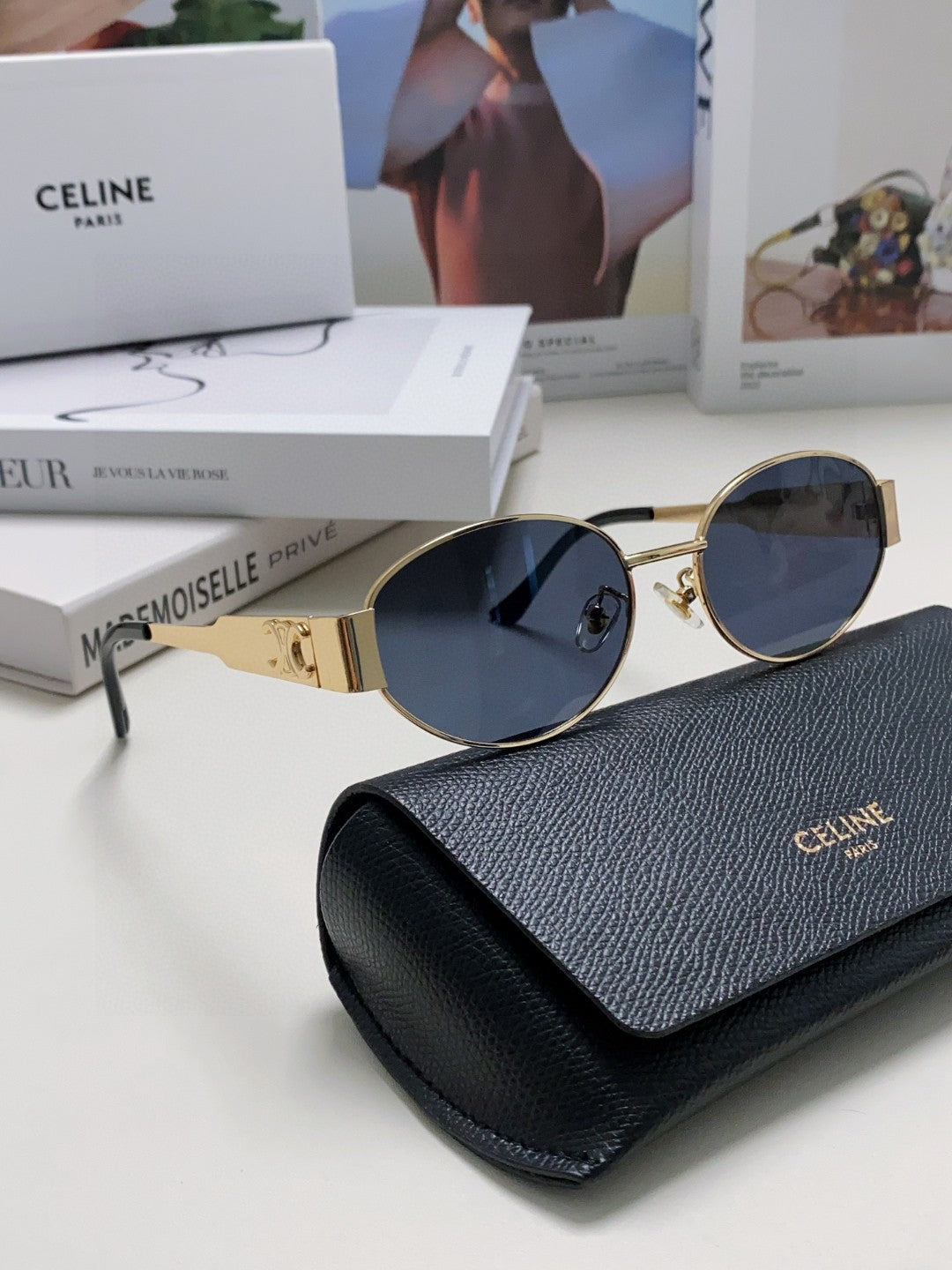 Celine Cat-Eye Red Lens Sunglasses for Men & Women - detail image 7