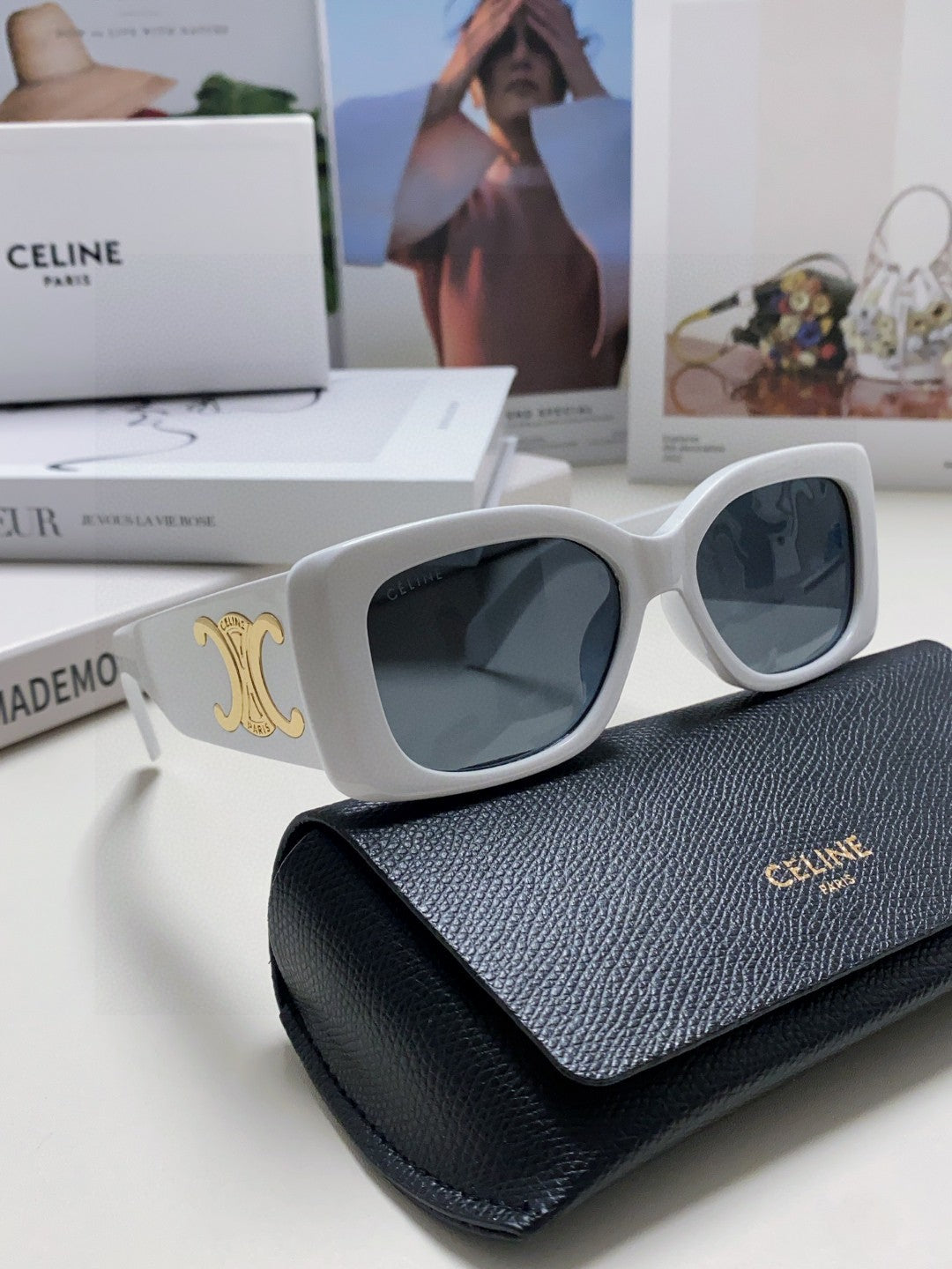 Celine Square Gray Lens Sunglasses for Women - detail image 6