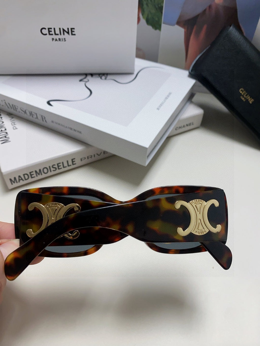 Celine Square Blue Lens Sunglasses for Women - detail image 4