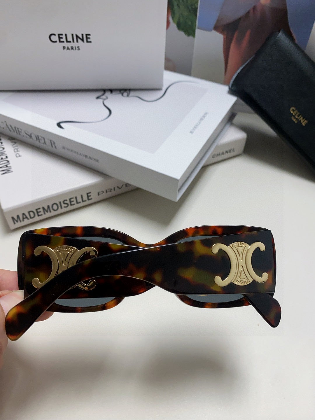 Celine Square Blue Lens Sunglasses for Women - detail image 4