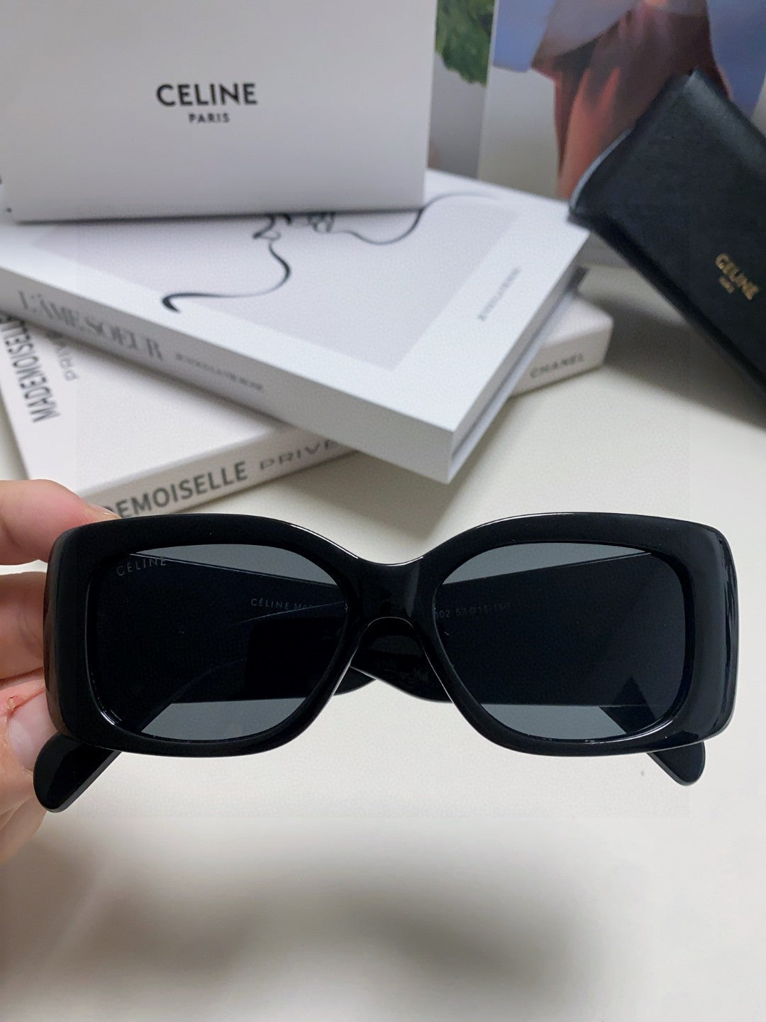 Celine Square Black Lens Sunglasses for Women - detail image 2