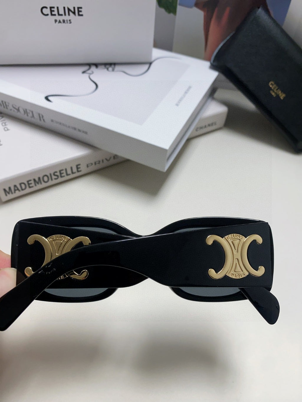 Celine Square Black Lens Sunglasses for Women - detail image 3
