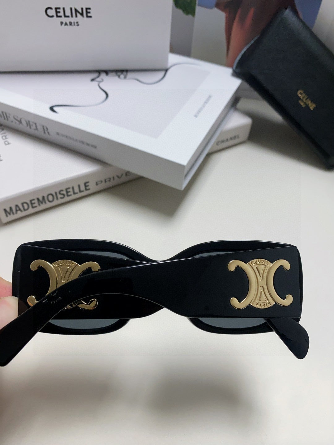 Celine Square Black Lens Sunglasses for Women - detail image 3