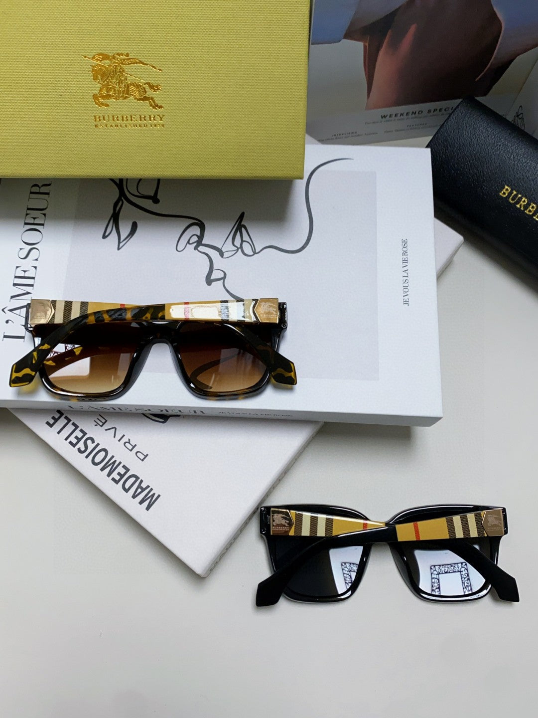 Burberry Polarized Fashion Brown Lens Sunglasses for Men & Women - detail image 8