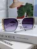 Louis Vuitton Square Red Lens Sunglasses for Women