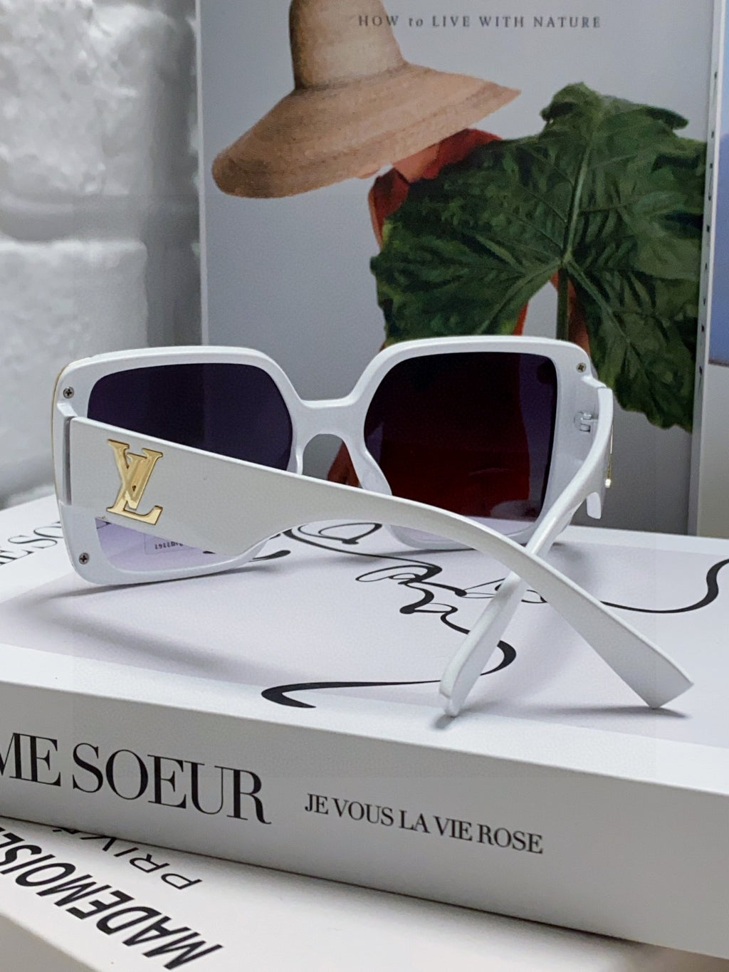 Louis Vuitton Square Red Lens Sunglasses for Women - detail image 2