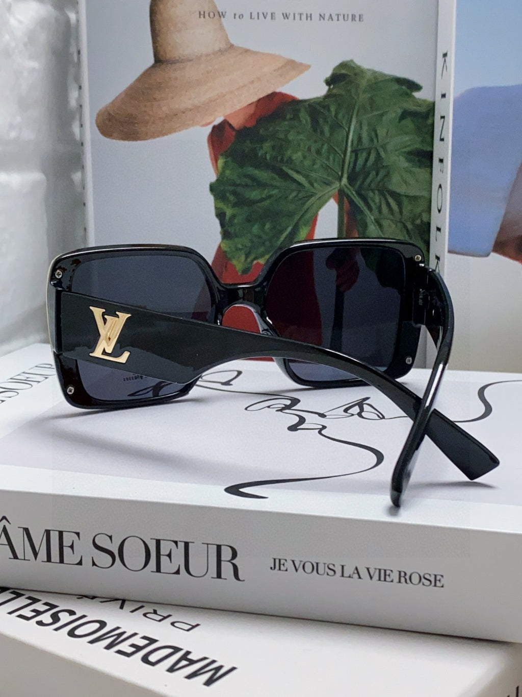Louis Vuitton Square Black Lens Sunglasses for Women - detail image 4
