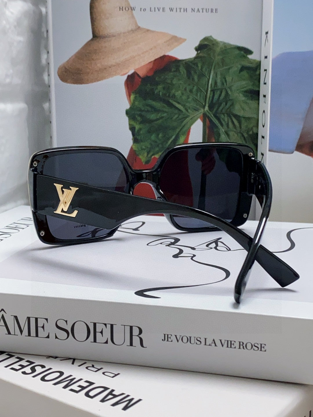 Louis Vuitton Square Black Lens Sunglasses for Women - detail image 4