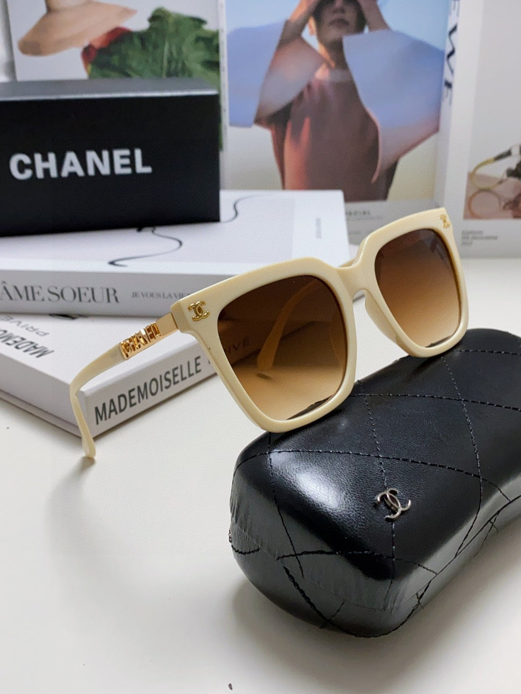 Chanel Square Brown Lens Sunglasses for Men & Women - 465042 - detail image 7