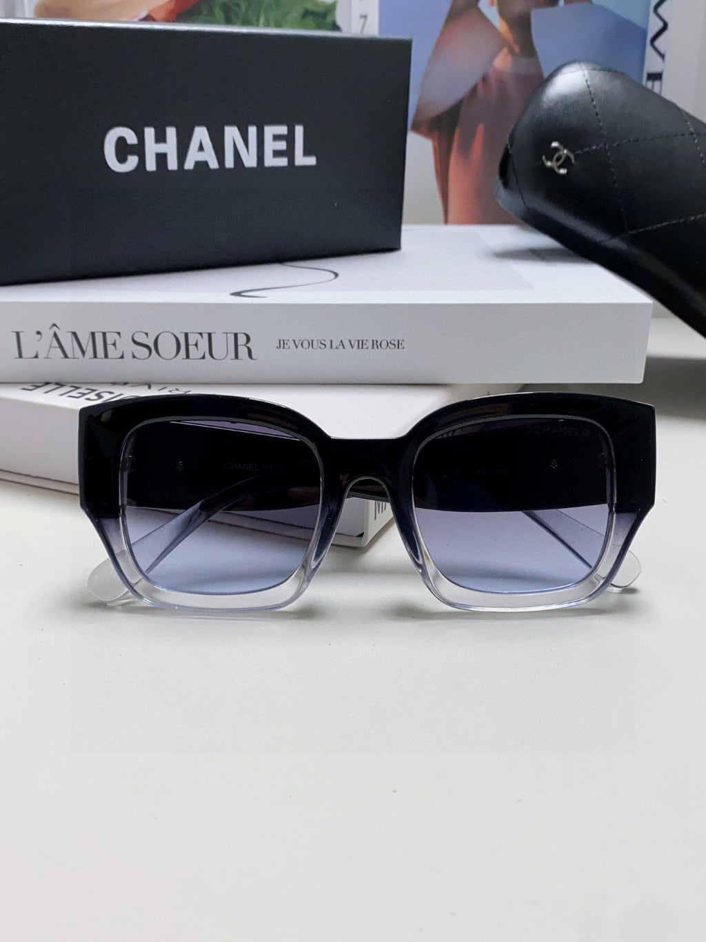 Chanel Fashion Gray Lens Sunglasses for Men & Women - 465043 - detail image 6