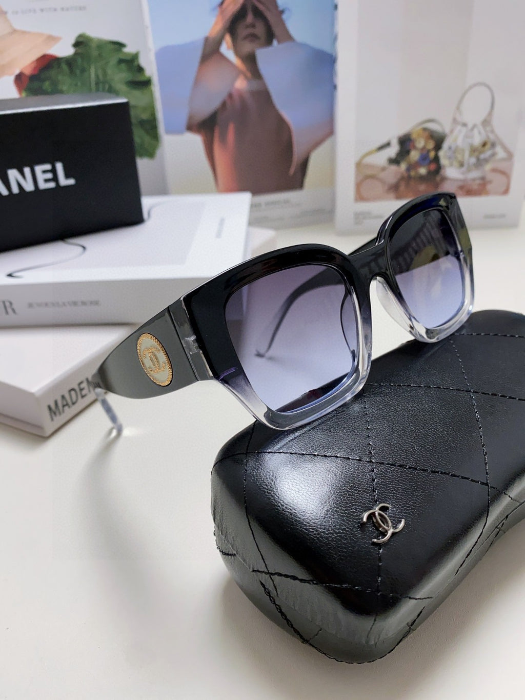 Chanel Fashion Gray Lens Sunglasses for Men & Women - 465043 - detail image 7