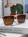 Chanel Polarized Square Brown Lens Sunglasses for Women