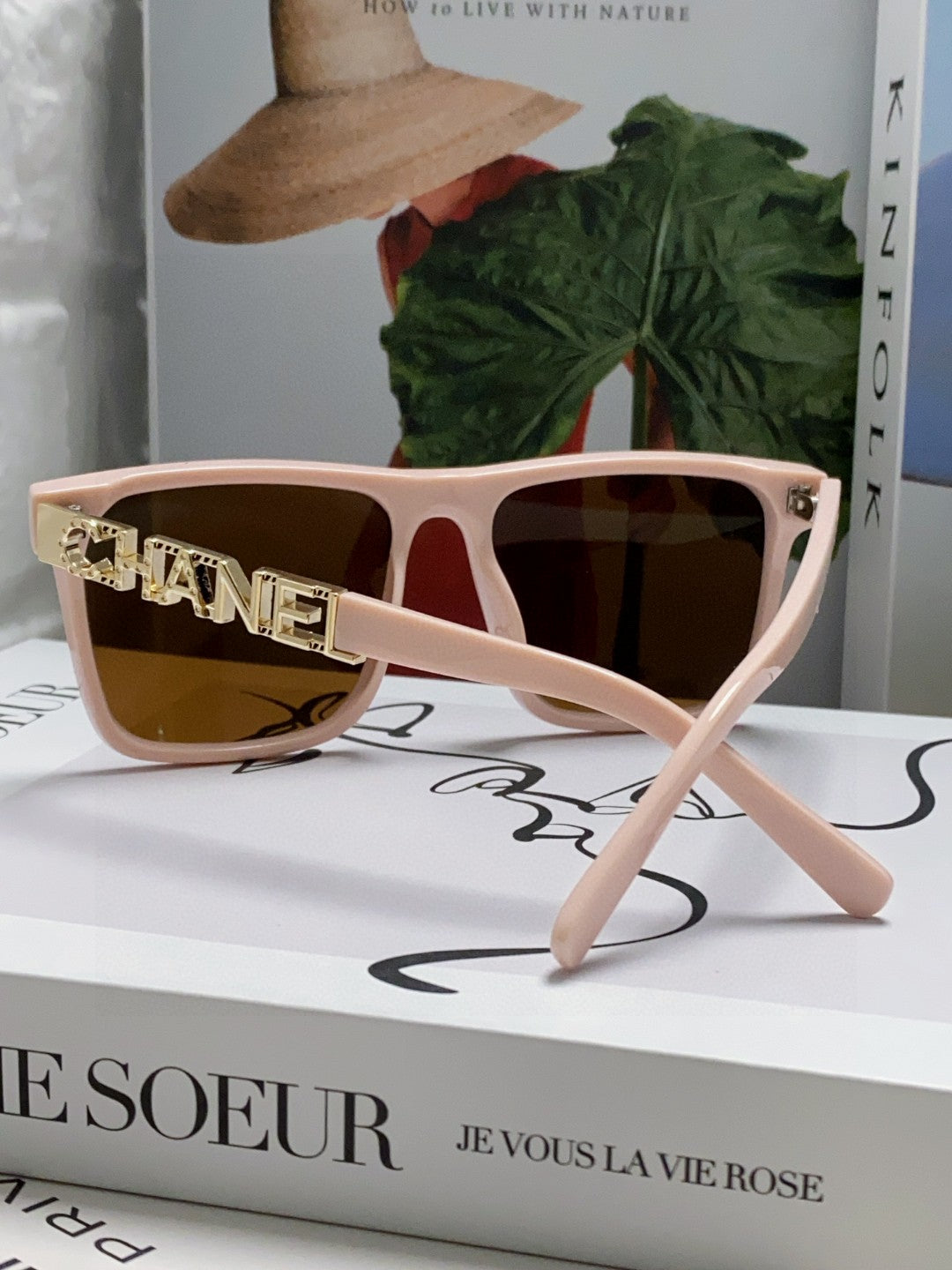 Chanel Polarized Square Brown Lens Sunglasses for Women - detail image 2