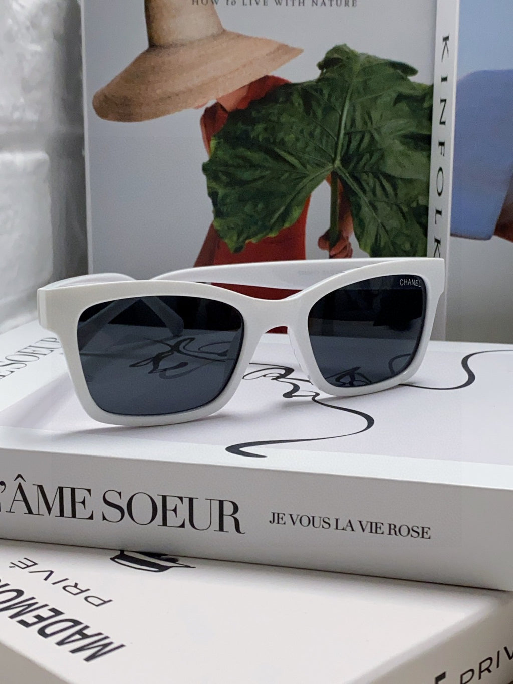 Chanel Square Blue Lens Sunglasses for Women