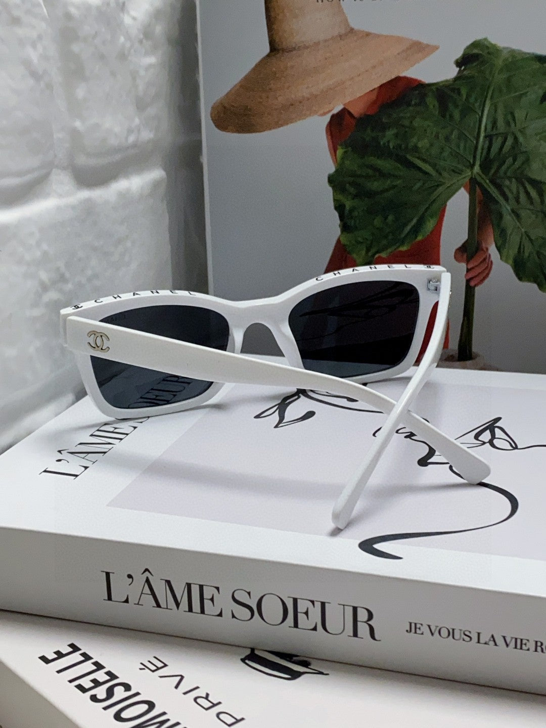 Chanel Square Blue Lens Sunglasses for Women - detail image 2