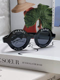 Chanel Round Black Lens Sunglasses for Women