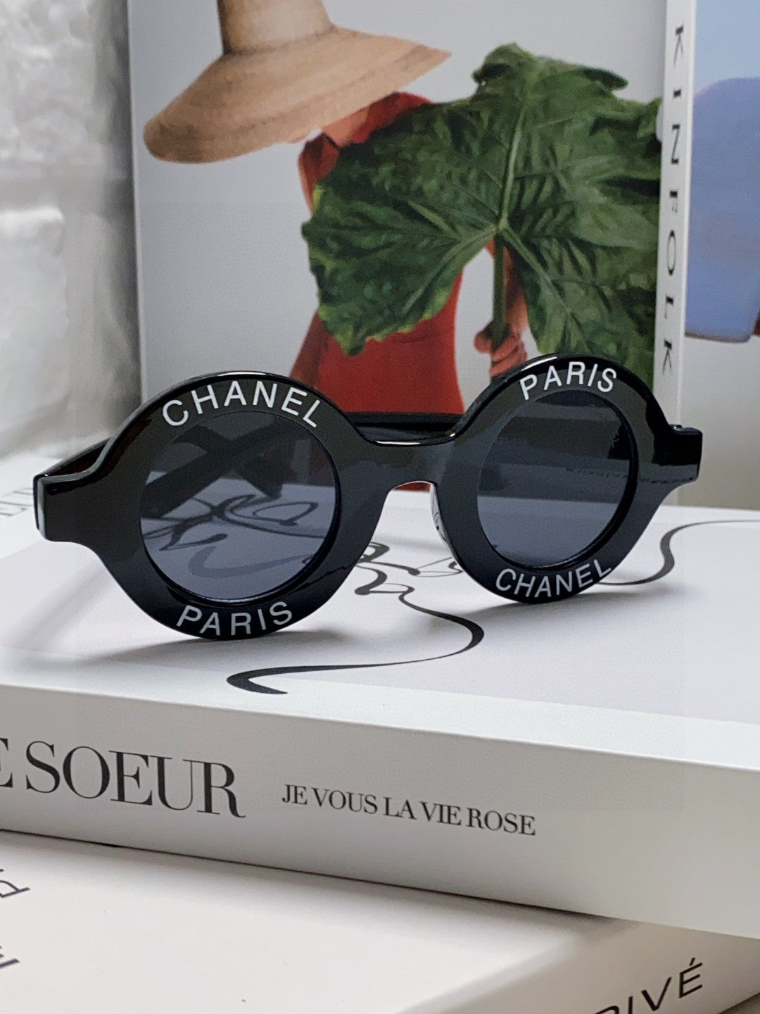 Chanel Round Black Lens Sunglasses for Women
